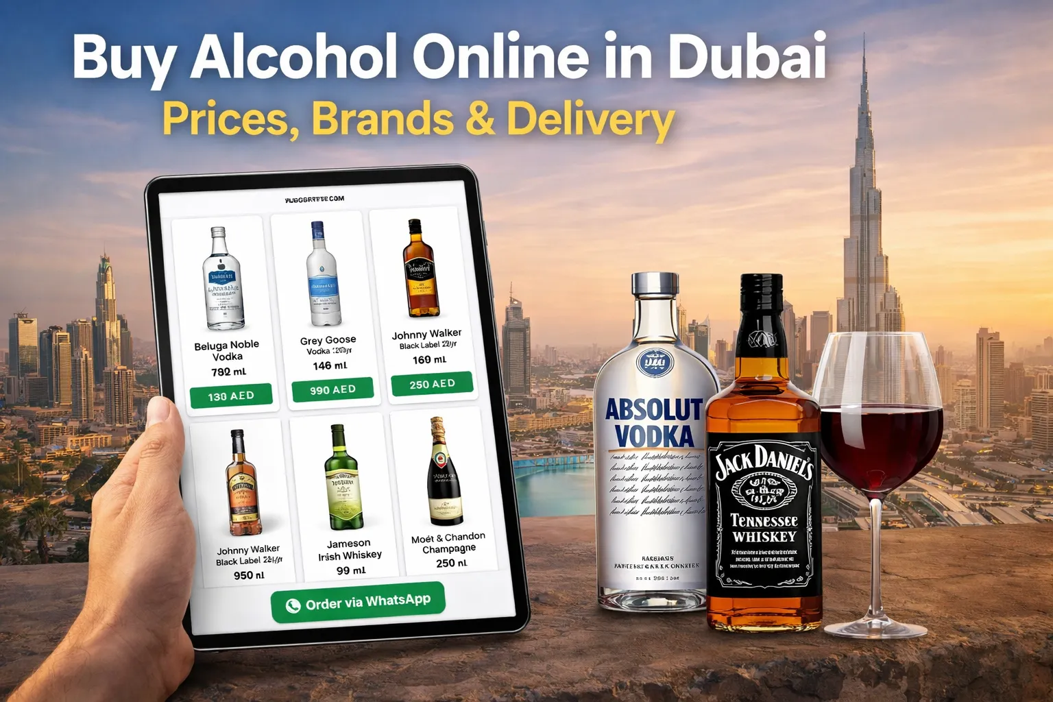 Buy Alcohol Online in Dubai — Prices, Brands & Delivery
