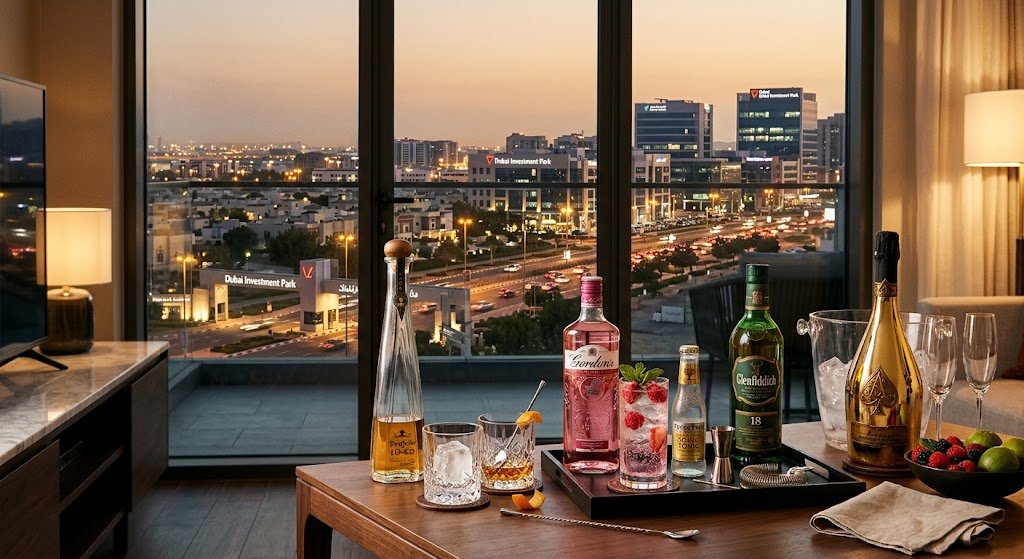 Fast and Reliable Alcohol Delivery by Dubai Investment Park: 24/7 Premium Service with ArabianBar